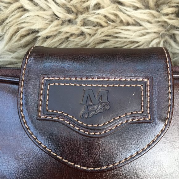 Mouflon brown vegan leather satchel briefcase - Picture 8 of 10